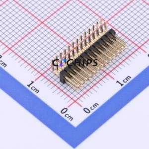 X1321WR-2x13J-C40D18 Pin Header Bent Lead Through Hole,P=1.27mm Connector 2x13P 1.27mm 1.27mm Pin Header - Product Image 1