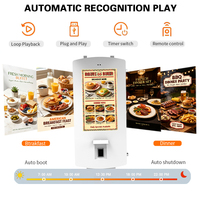 Kiosque de commande automatique en plein air avec écran tactile Android, kiosque de paiement en libre-service pour restaurant avec imprimante thermique, terminal de commande QSR