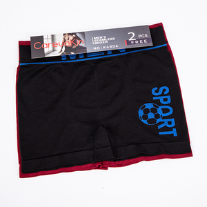 80g di alta qualità morbido morbido uomo senza cuciture in poliestere Boxer biancheria intima a metà altezza senza tag mutandine da calcio da uomo - Product Image 5