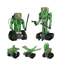 Mi Mundo, Juguete de Bloques de Construcción de Robots de Plástico ABS 5 en 1, Control Remoto, Personalizable y Programable, Regalos al por Mayor para Edades de 7 a 9 Años