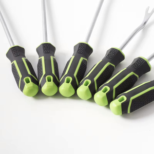 Car Door <b>Trim</b> Panel <b>Clip</b> Removal Tool Set 6 Pc Screwdriver With Soft Case Storage Hand Operated Plastic Handle - Product Image 3