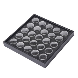 25 Jar Empty Plastic Divided Nail <b>Storage</b> <b>Box</b> Jewelry Container Salon Manicure Nail Art Organizer Holder <b>Tool</b> Case Rhinestone - Product Image 1