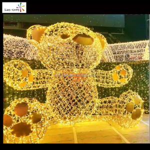 ไฟคริสต์มาส LED สำหรับตกแต่งภายนอกอาคาร ลายหมี รุ่นใหม่ ขายดี ตกแต่งถนนได้ มาตรฐาน IP44 ติดตั้งง่าย - Product Image 4