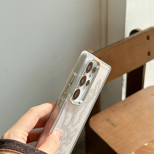 Funda <span class=keywords><strong>de</strong></span> Teléfono Transparente con Lazo <span class=keywords><strong>de</strong></span> Diamantes <span class=keywords><strong>de</strong></span> Imitación y Corazón para <span class=keywords><strong>Samsung</strong></span> S25 Ultra, Diseño Personalizado para S24 S23 FE A07 - Product Image 6