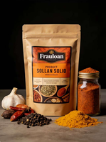 Sachet d'emballage pour épices, sachet en plastique pour assaisonnements, poudre de piment, sachet alimentaire refermable, pochette autoportante pour assaisonnement culinaire