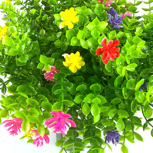 Arreglo Floral Artificial de Eucalipto y Camelia, 30 cm de Alto, Simulación de Plástico, Decoración para el Hogar, Accesorios para Bodas - Product Image 4