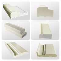 Profilé de cadre de porte en PVC expansé moderne, étanche, pour portes et fenêtres, sur mesure, extrudé, pour chambre à coucher, garantie 5 ans