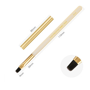 <span class=keywords><strong>Pinceaux</strong></span> ronds de luxe avec logo personnalisé BW55 <span class=keywords><strong>pinceaux</strong></span> d'art d'ongle de peinture à l'<span class=keywords><strong>aquarelle</strong></span> avec des cheveux en nylon virole sertie de forme ovale plate - Product Image 6