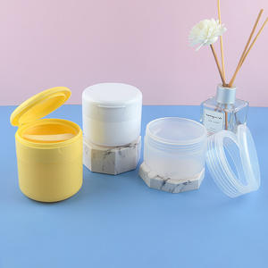 Conteneur cosmétique cylindrique en PP de 100g 150g avec couvercle à rabat et cuillère pour l'emballage de dentifrice en poudre - Product Image 3