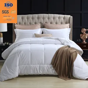 Groothandel Katoen Polyester Maat Geaccepteerd Dekbed Trooster Set Hotel Warm Zware Winter Quilt