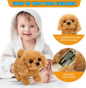 Yürüyüş havlayan kuyruk sallayarak dolması hayvan peluş oyuncak köpek oyuncak yavru elektronik interaktif köpek - Product Image 3