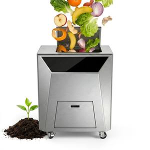 <span class=keywords><strong>Composteur</strong></span> de déchets de cuisine entièrement automatique en acier inoxydable de 10 kg avec contrôle PLC pour cantine - Product Image 1