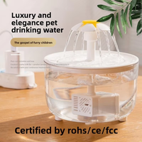 Fontaine à eau automatique portable Lingliang pour chat, distributeur d'eau pour chien, distributeur d'eau intelligent électrique pour animaux de compagnie