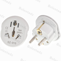Adaptateur universel pour prise EU, multifonction, convertisseur UK EU US AU vers Euro Schuko Type-F, prise de courant 10A avec obturateur de sécurité
