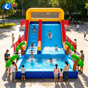 <span class=keywords><strong>Toboggan</strong></span> aquatique gonflable commercial <span class=keywords><strong>avec</strong></span> <span class=keywords><strong>piscine</strong></span>, toboggans aquatiques gonflables pas chers pour enfants - Product Image 3