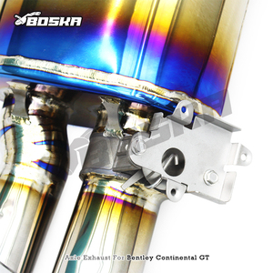 Sistema de Escape Personalizado con Válvula para Bentley Continental GT V12 6.0T 2018-2024, Tubo de Escape de Titanio Boska Racing, Silenciador - Product Image 6