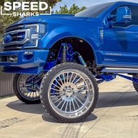 Jantes de camion forgées Super Single 20x10 20x12 20x14 6x139.7 6x5.5 à déport profond et lèvre large polie pour Chevrolet Silverado 1500