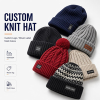 Chapeau d'hiver personnalisé de qualité supérieure avec logo, bonnet tricoté chaud pour le ski et les sports de plein air