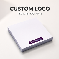 Logo Kustom Berkualitas Tinggi 3*3 Inci Kertas Catatan Tempel Perekat Diri Lembaran Lepas Kertas Catatan Tempel yang Dipersonalisasi