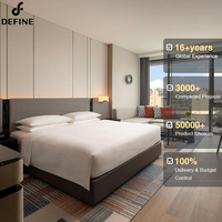 Ensemble complet de mobilier d'hôtel sur mesure : lits modernes de luxe King et Queen pour chambres d'hôtel