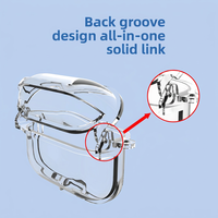 Étui transparent pour écouteurs PC pour AirPods Pro 3, antichoc, anti-rayures, anti-chute, protection intégrale, durable, léger
