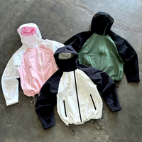Vestes Zippées Homme Personnalisées par le Fabricant, Légères, Imperméables, Coupe-Vent en Nylon avec Capuche, et Vestes Coupe-Vent en Nylon sur Mesure