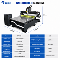 Machine de gravure CNC Chenmai 1325 pour le travail du bois, 1300x2500x200mm, 380V, précision 0,05mm, pour portes d'armoires, MDF, contreplaqué, acrylique