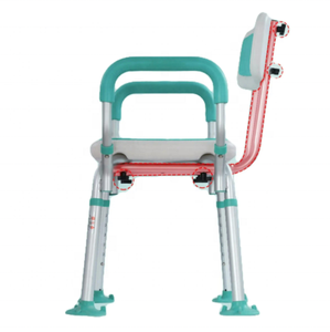 Silla de Ducha Plegable para Personas Mayores, con 6 Velocidades, Altura Ajustable, Antideslizante, con Capacidad para 125 kg, para Baño y Duchas - Product Image 2