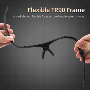 Tuedio occhiali protettivi TR90 con 3 lenti intercambiabili PC Anti impatto Anti UV sport Outdoor Eye Gear - Product Image 3