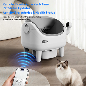 Elecpet Meilleure litière automatique pour chat avec caméra HD IA 1080P Reconnaissance des chats Style ouvert Sans odeur Litière automatique personnalisée pour chat - Product Image 4