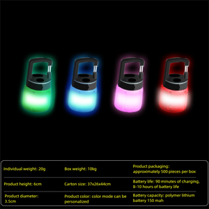 ป้ายห้อยคอสุนัขพันธุ์เล็กแบบกันน้ำพร้อมไฟ LED รุ่นใหม่ วัสดุอลูมิเนียมอัลลอยด์พลาสติก ดีไซน์แบบกระเป๋าสไตล์อังกฤษ ป้องกันการสูญหาย พร้อมตัวล็อค - Product Image 2