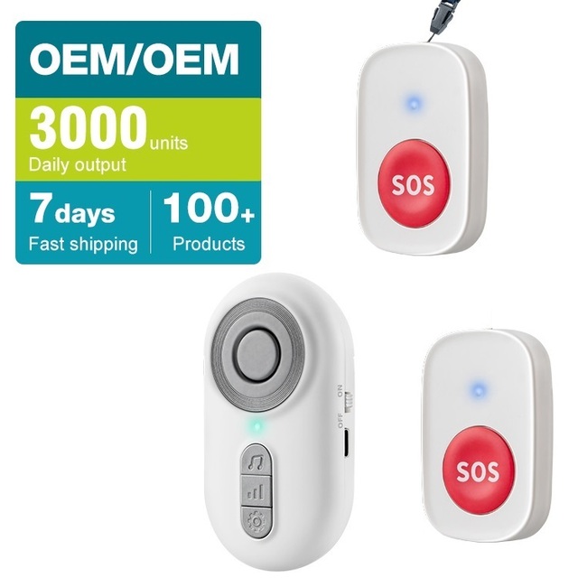 Zogin Excellent Price Q1-26 Wireless Portable Call Button Alert Button Nurse Help Call System for Elderly Seniors