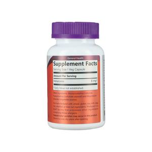 Suplemento de Melatonina Premium de 8 mg, 120 Cápsulas Vegetales para un Sueño Saludable, Alivio del Estrés y Apoyo Antioxidante para Adultos - Product Image 2