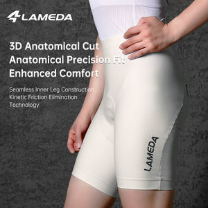 लानेडा महिला साइकिल चलाना शॉर्ट्स इतालवी पैंट कुशन आरामदायक और गैर पर्ची साइकिलिंग शॉर्ट्स - Product Image 1