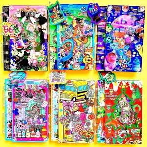 <span class=keywords><strong>Breloque</strong></span> <span class=keywords><strong>en</strong></span> acrylique pour carnet DIY, anime, dessin animé, fait main, pour carnet à feuilles mobiles A5 A7 - Product Image 4