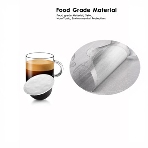 Película de aluminio desechable para café de 59/62 mm, película autoadhesiva para sellar cápsulas de café, paquete de 50 unidades - Product Image 3