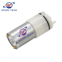 Pompe à air miniature à diaphragme 12V DC à balais, moteur 370 personnalisé en usine pour l'échantillonnage de gaz de combustion dans l'industrie automobile