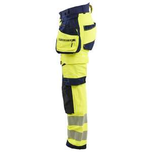 BLAKLADER - 702216483389C44 Pantalon haute visibilité femme stretch dans les 4 sens Jaune haute visibilité/bleu marine-EAN 7330509926987 HI-VIS WORKWEAR - Product Image 5