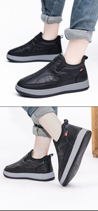 รองเท้าบูทลุยหิมะสำหรับผู้ชายและผู้หญิง, รองเท้าผ้าฝ้ายกันลื่นกันน้ำกลางแจ้งฤดูหนาวรองเท้าใส่เดินทำจากผ้าฝ้าย - Product Image 3