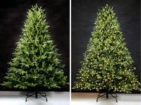 Anpassbarer 180cm 210cm Luxuriöser Schneebeflockter Weihnachtsbaum aus PE für Weihnachtspartydekoration