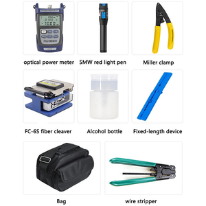 Kit de herramientas de <span class=keywords><strong>cable</strong></span> de <span class=keywords><strong>fibra</strong></span> óptica FTTH con medidor de potencia óptica - Product Image 5