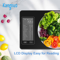 Báscula de Cocina Digital Electrónica con Pantalla LCD de Alta Calidad, Báscula Inteligente para Alimentos con Bluetooth y Calorías