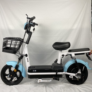 <b>Electric</b> City Bike 350W 48V 12A 3 Speed Rear <b>Hub</b> Motor 14" Lead-Acid Battery Steel Frame Foldable Brushless Motor - Product Image 1