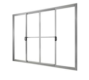 As2047 Australia Estándar Doble <span class=keywords><strong>Puerta</strong></span> corredera <span class=keywords><strong>de</strong></span> vidrio Balcón Comercial Acordeón <span class=keywords><strong>Puerta</strong></span> exterior <span class=keywords><strong>de</strong></span> vidrio con mosquitera - Product Image 5