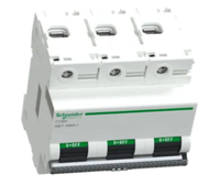 Disjoncteur Schneider C120H 3P C100A Pro Courbe C 100A 230 400V AC Rail DIN pour Distribution d'Énergie Triphasée