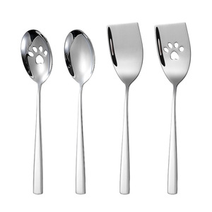 Cuchara de Servir de Acero Inoxidable 304 de Grado Alimenticio para Buffet y Uso en Hoteles, Diseño de Color Sólido - Product Image 4