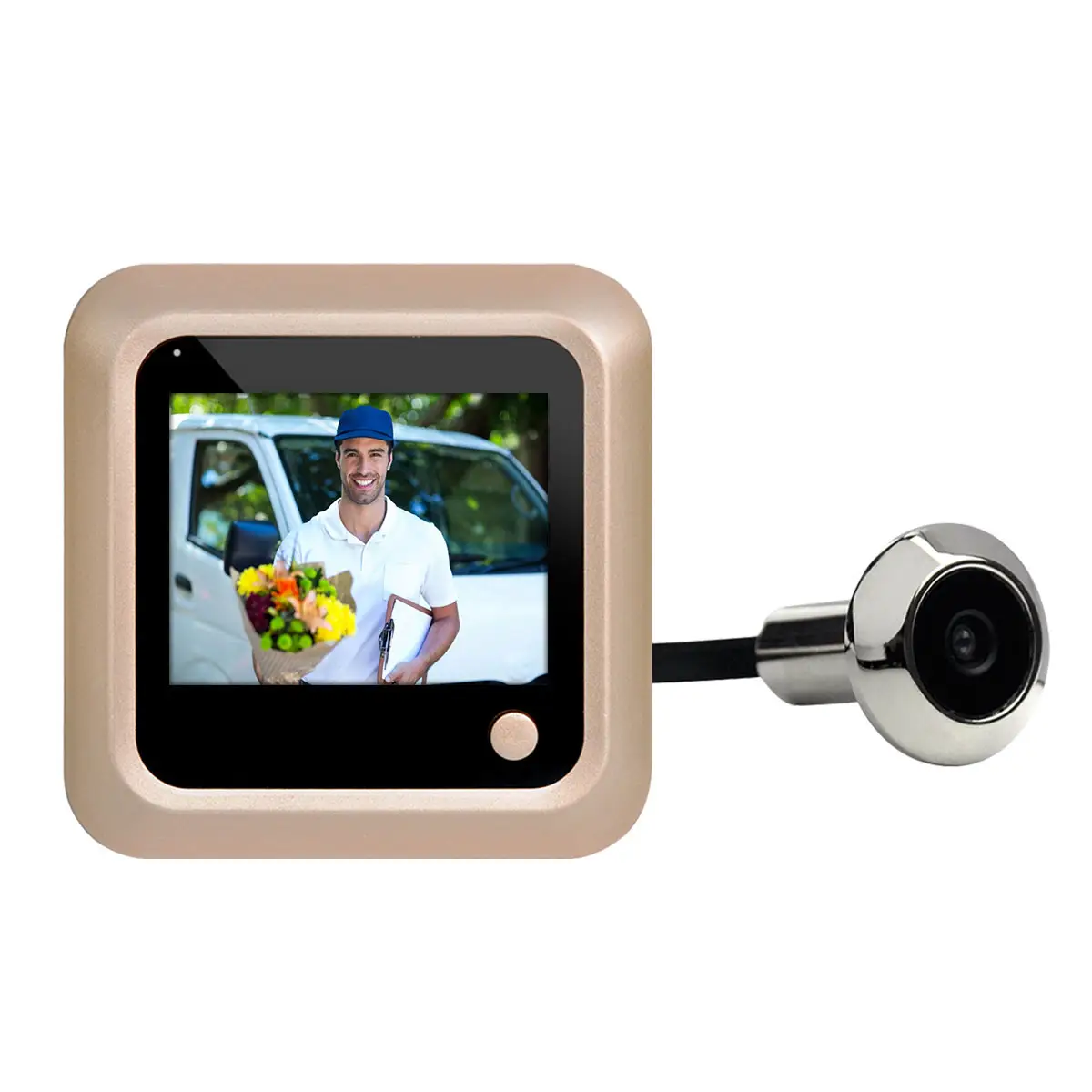 Дверной глазок с ЖК-дисплеем 2,4 дюйма, камера с поддержкой TF-карты 32 ГБ, дверной звонок для умного дома