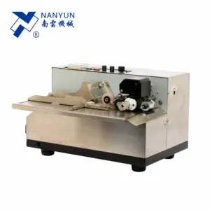 NY-810 Vervaldatum Stempelen Printer/Roestvrij Film Plastic Zak Drukmachine/Droge Inkt Roll Coder