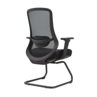 Chaise de bureau ergonomique moderne en maille avec hauteur réglable et base pivotante pour la maison/le bureau