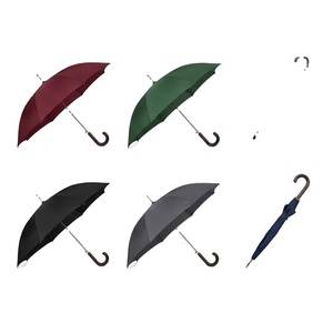 Nouvelle Arrivée Parapluie Droit Élégant en Tissu Polyester de Qualité Supérieure 8 baleines Multicolore Parapluies de Pluie Vente en Gros Poignée en Plastique - Product Image 1